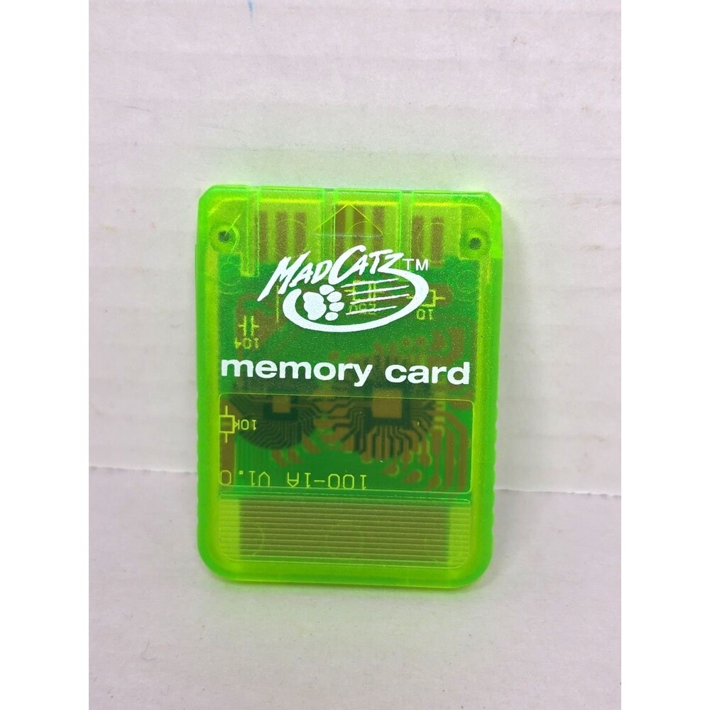 Mad Catz Memory Card PS1 - Neon Green Playstation One